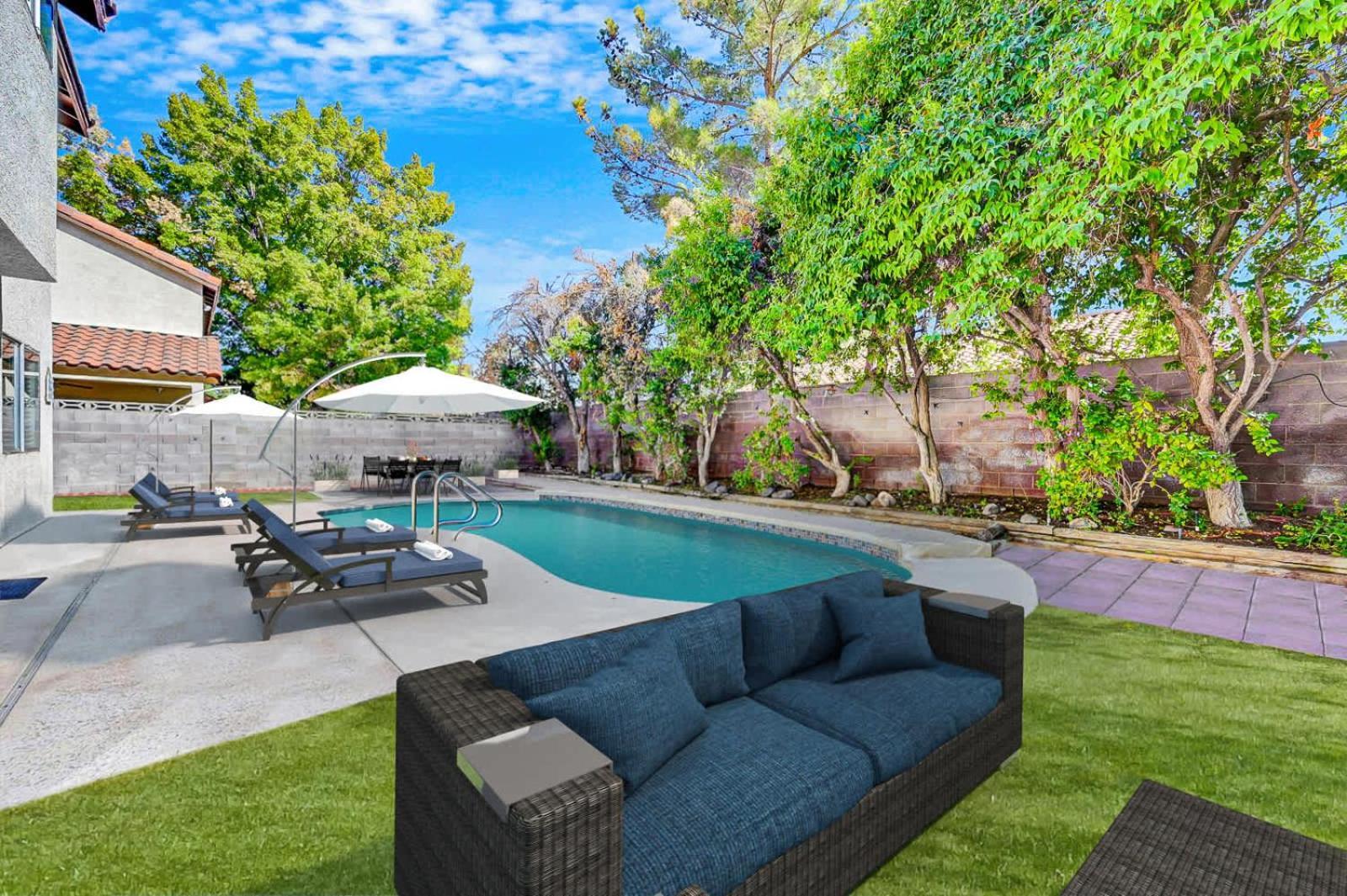 Bright Fun Spacious Home With Pool Λας Βέγκας Εξωτερικό φωτογραφία