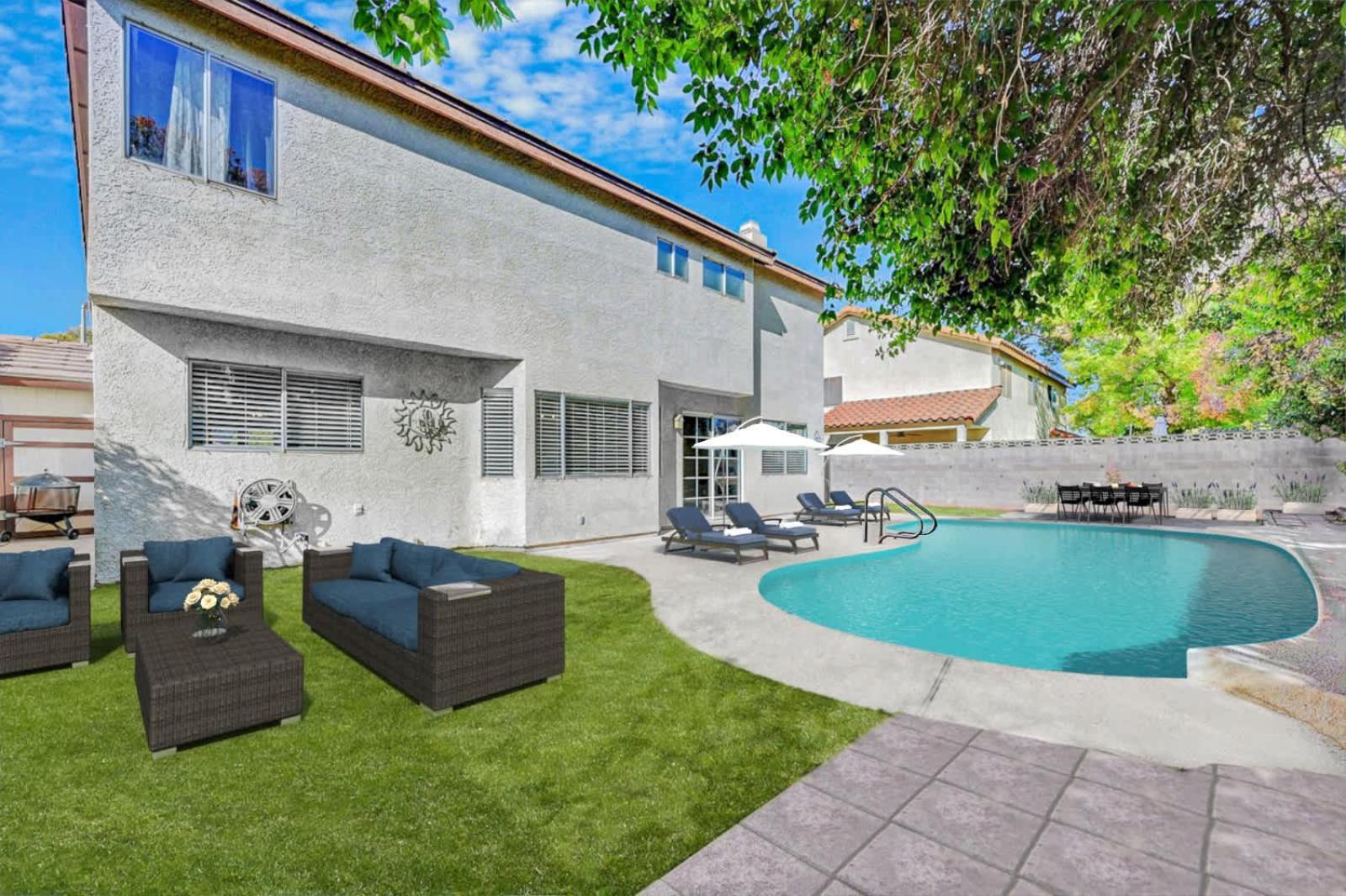 Bright Fun Spacious Home With Pool Λας Βέγκας Εξωτερικό φωτογραφία